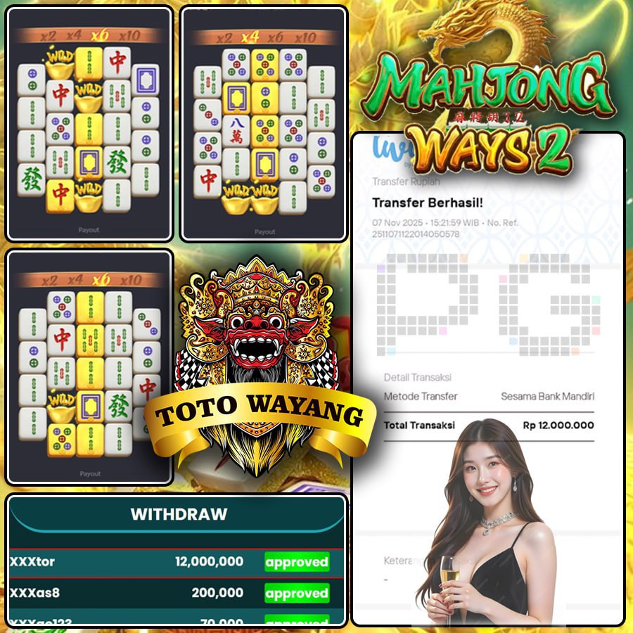JOSS LAGI SEBESAR 12 JT DI MAHJONG WAYS 2 DI TOTOWAYANG !