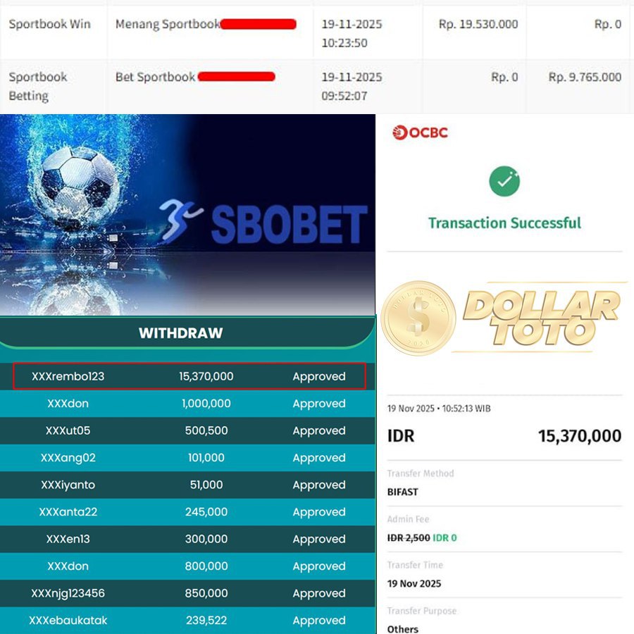 DOLLARTOTO JOSS LAGI BOSKU WIN SEBESAR 15 JT DI SBOBET !