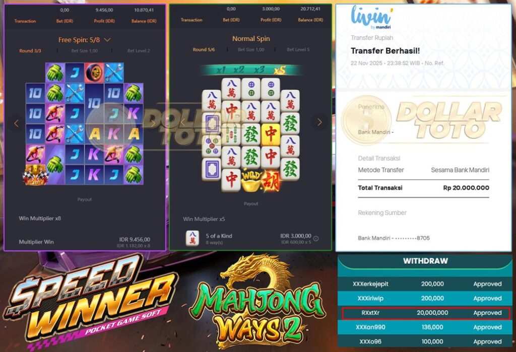KEMENANGAN GANDA DI DOLLARTOTO! 20 JUTA LANGSUNG CAIR BRO!!