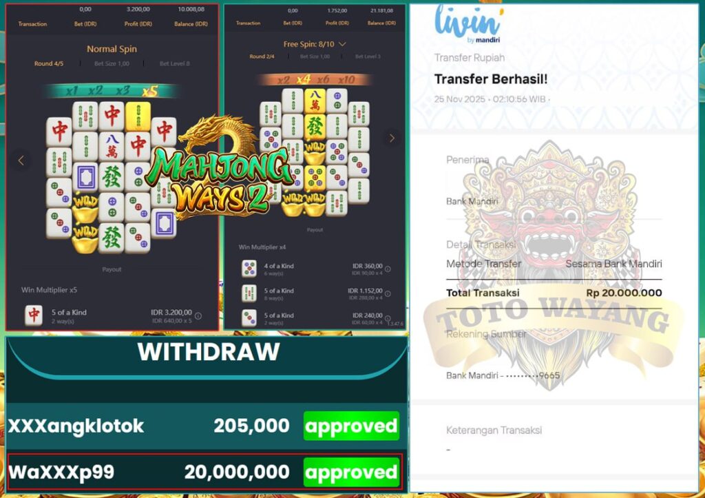 JACPOT TERUS DI TOTOWANG SEBESAR 20 JT WIN DI MAHJONG WAYS 2!