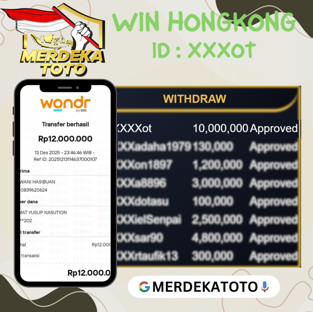 MEMBER MERDEKATOTO JACKPOT DI PASARAN HONGKONG