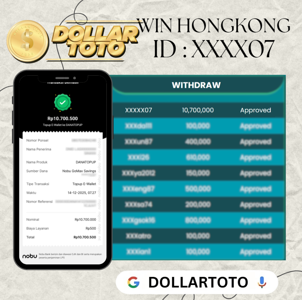MEMBER DOLLARTOTO JACKPOT DI PASARAN HONGKONG