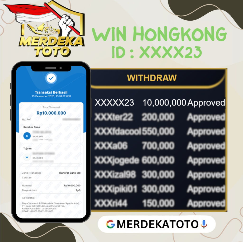 MEMBER MERDEKATOTO JACKPOT DI PASARAN HONGKONG