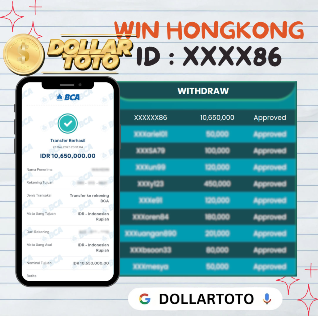 MEMBER DOLLARTOTO JACKPOT DI PASARAN HONGKONG