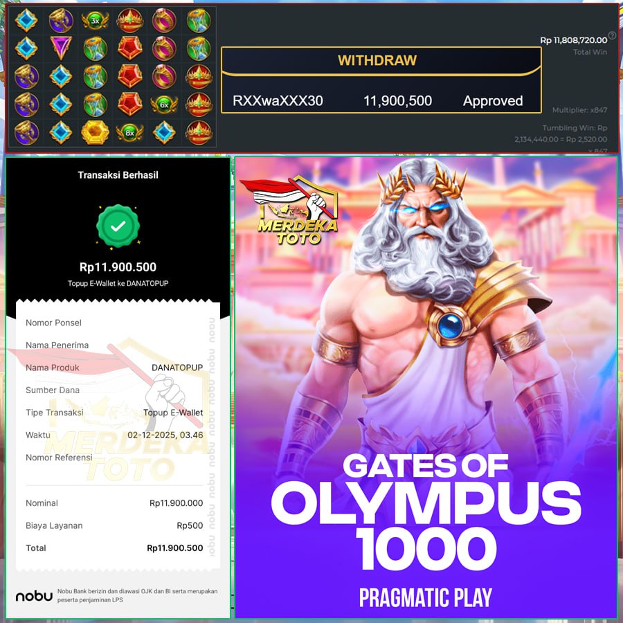 MODAL DIKIT BISA JADI CUAN 11 JUTA CUMA DI MERDEKATOTO BOSKU!!