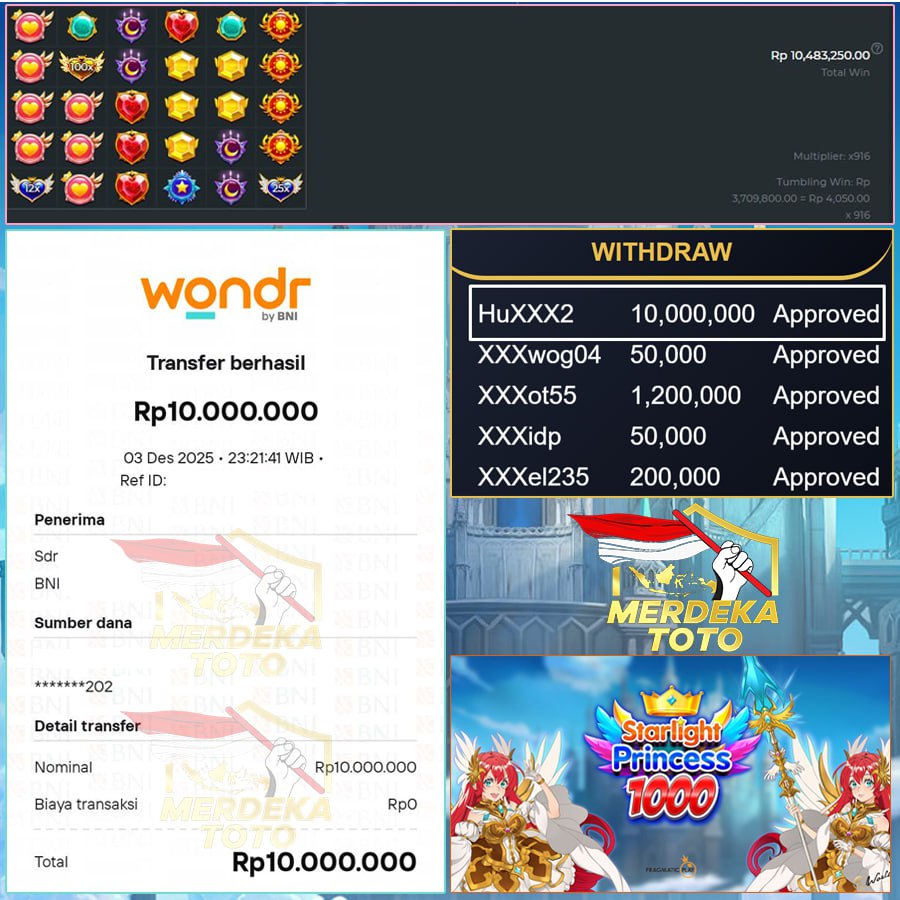 PERI CANTIK BAGI BAGI KEMENANGAN DI MERDEKATOTO KETUAA!!