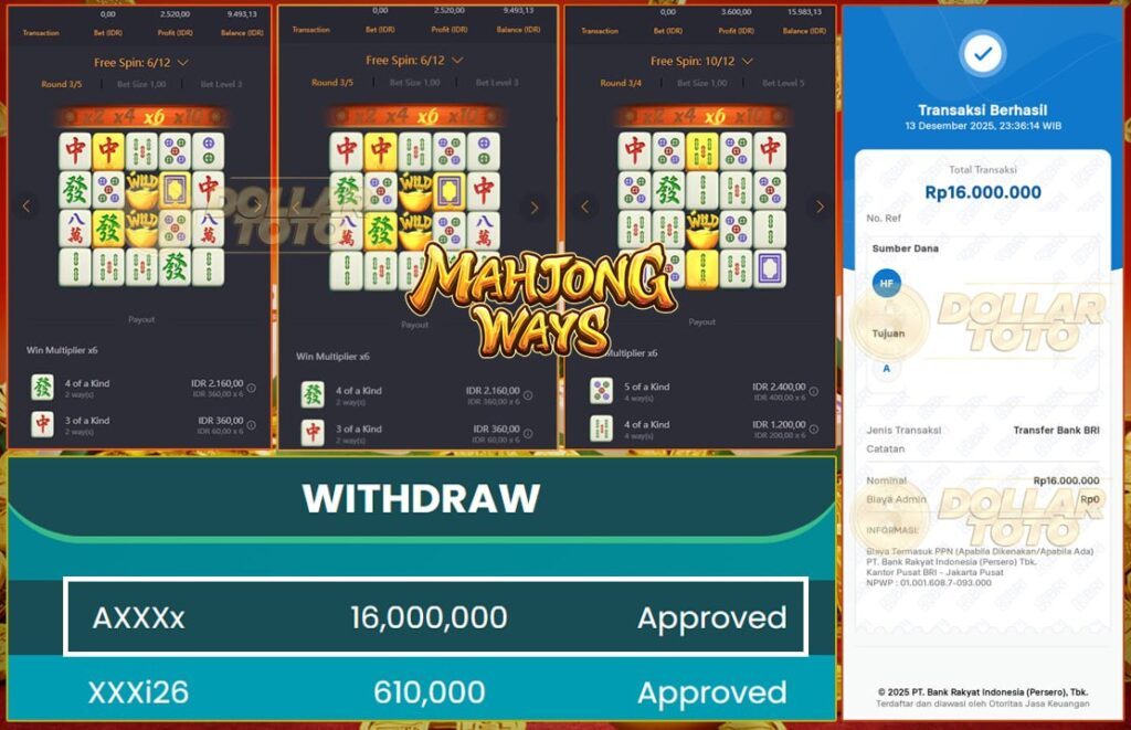 GEBRAKAN NAGA DI DOLLARTOTO LANGSUNG BAGIIN 16 JUTA!!