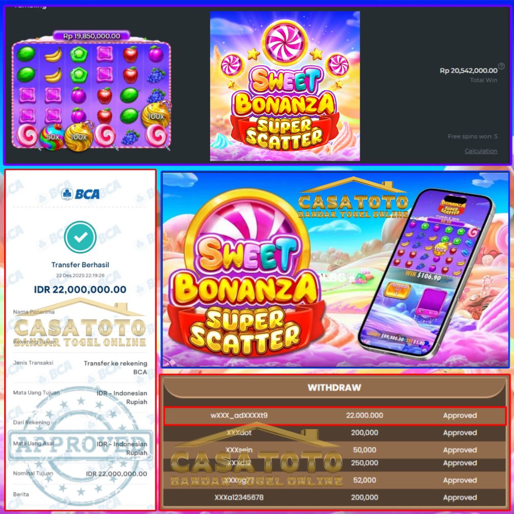 CUAN MANIS DI CASATOTO, 22JT TUMPAH DARI PRAGMATIC SLOT!!