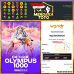 PETIR OLYMPUS NGAMUK DI MERDEKATOTO, 25JT LANGSUNG TERHANTAM!!