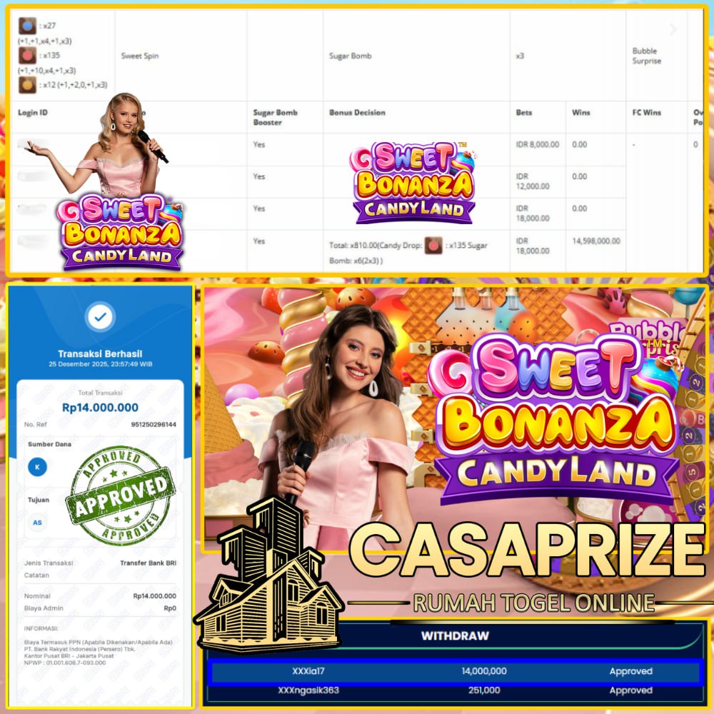 CUAN MANIS DI CASAPRIZE!! 14JT LANGSUNG MASUK KE REKENING BOSKU!!