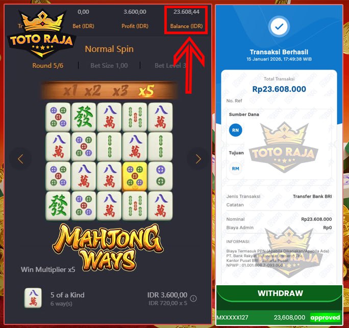 MAHJONG WAYS BERIKAN KEMENANGAN MANIS DI TOTORAJA SEBESAR 23JT!