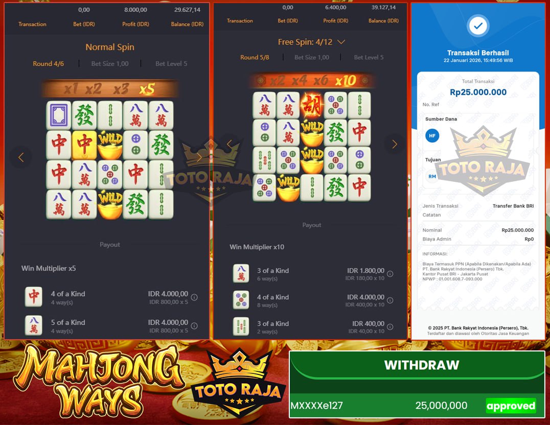 MAHJONG WAYS BERIKAN KEMENANGAN MANIS DI TOTORAJA SEBESAR 23JT!