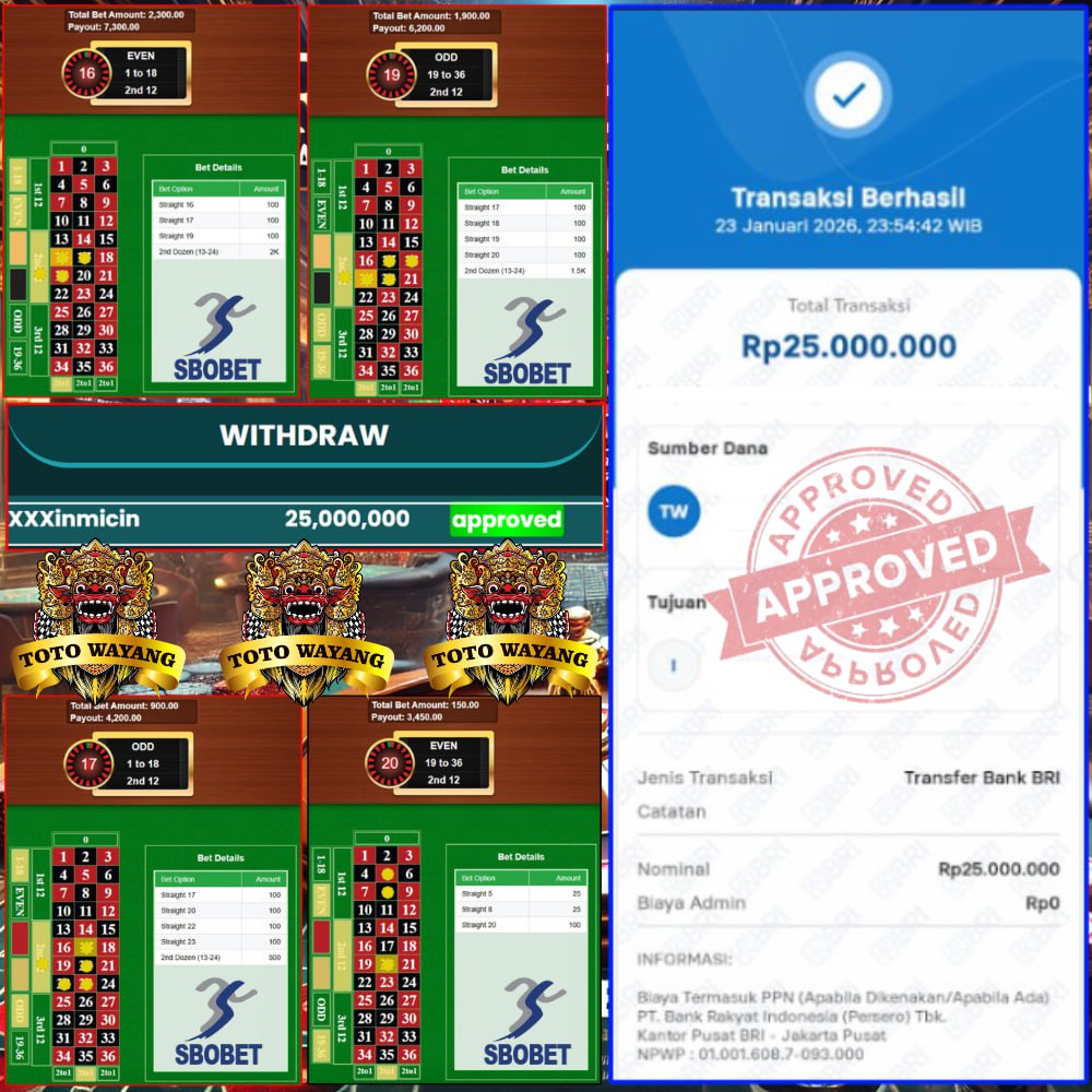 SPIN SANTAI, CUAN MAKSIMAL. KEMENANGAN FANTASTIS DATANG DARI MEJA SBOBET CASINO!!