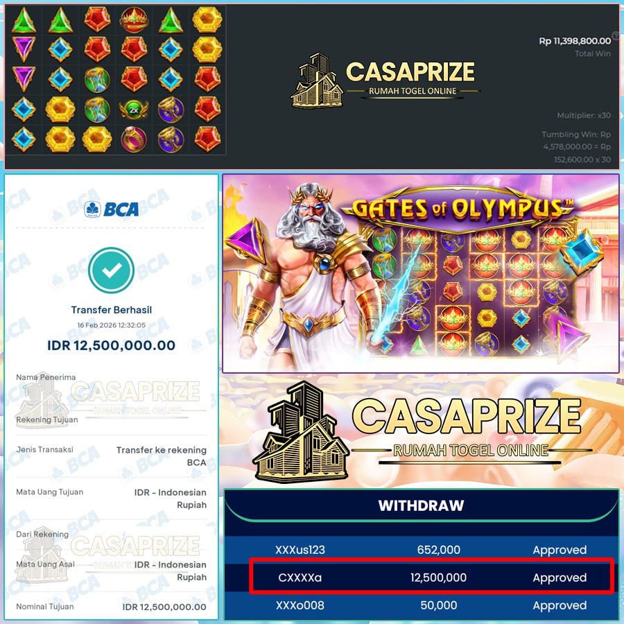 PETIR ZEUS MENYAMBAR JP 12JT RESMI MENDARAT LANGSUNG KE REKENING 