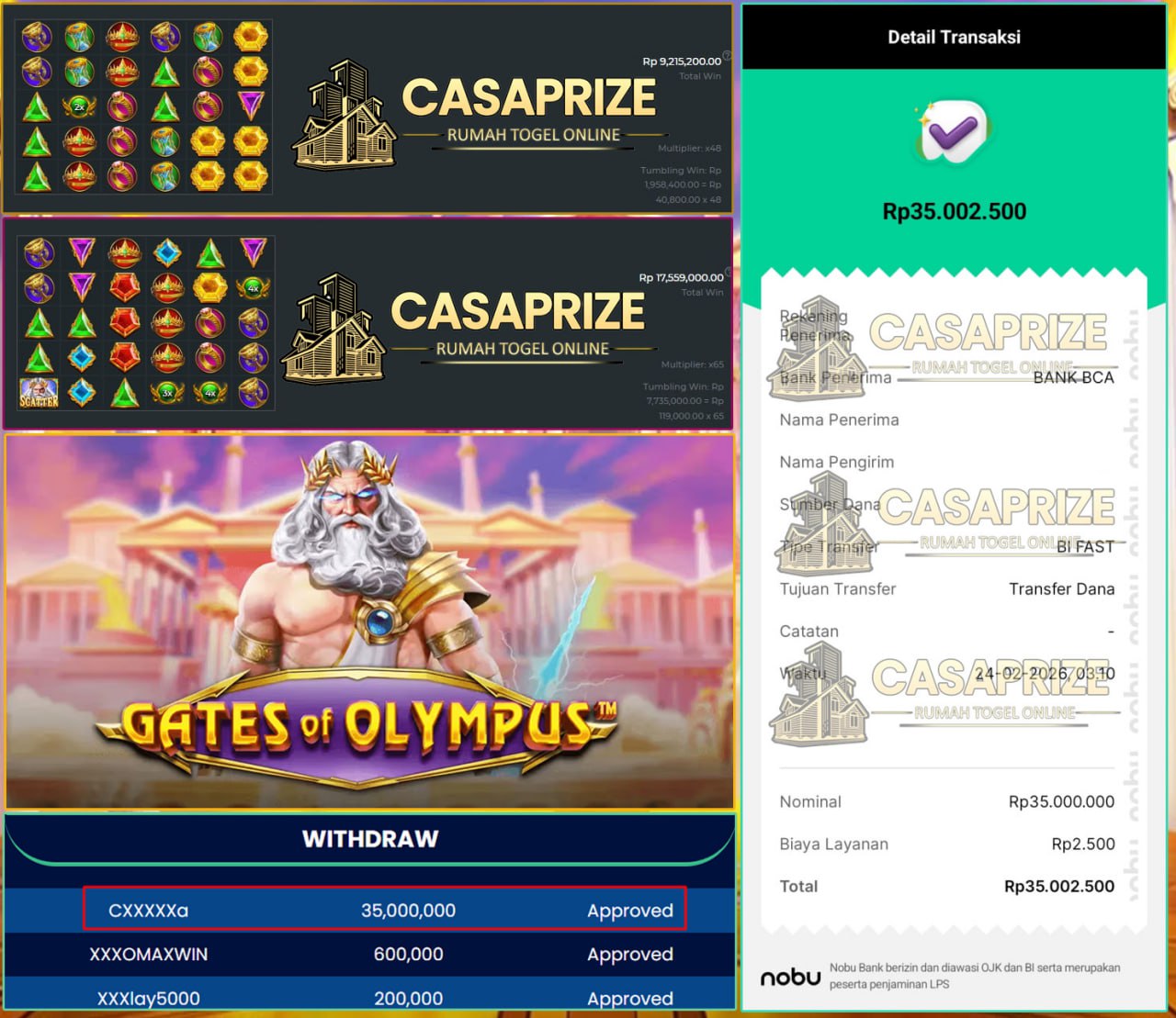 PECAHAN BERTUBI-TUBI DAN PETIR KEMENANGAN PUN MENYAMBAR TANPA AMPUN GATES OF OLYMPUS!!!