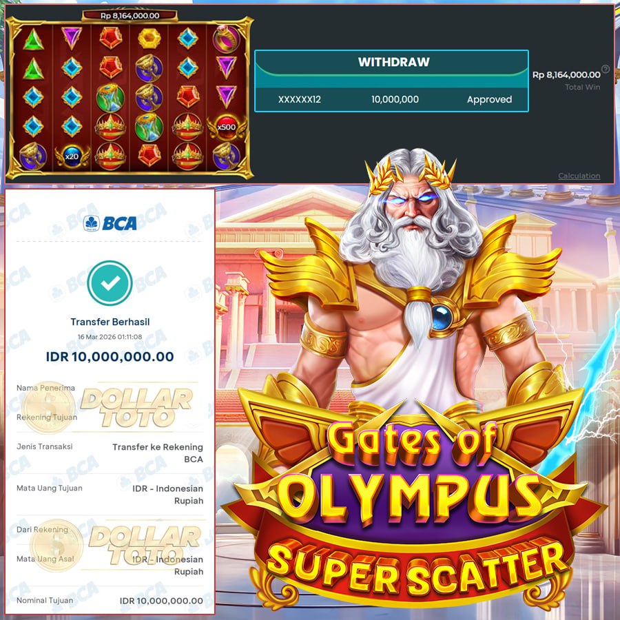 PETIR OLYMPUS KEMBALI MENUNJUKKAN KEGANASANNYA⚡ SUPER SCATTER TURUN TANPA AMPUN DAN LANGSUNG MEMBAWA KEMENANGAN FANTASTIS SEBESAR 22JT!