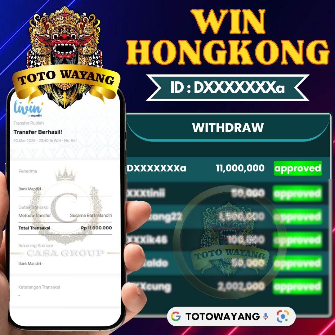 MELEDAK !! SELAMAT MEMBER TOTOWAYANG JACKPOT PAUS DI PASARAN HONGKONG 