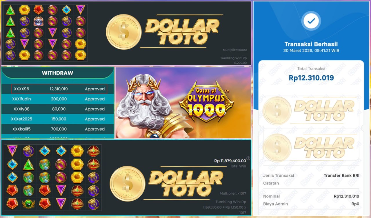 SENSATIONAL DI DOLLARTOTO MELEDAK LIAR HARI INI BOSKU!!💥