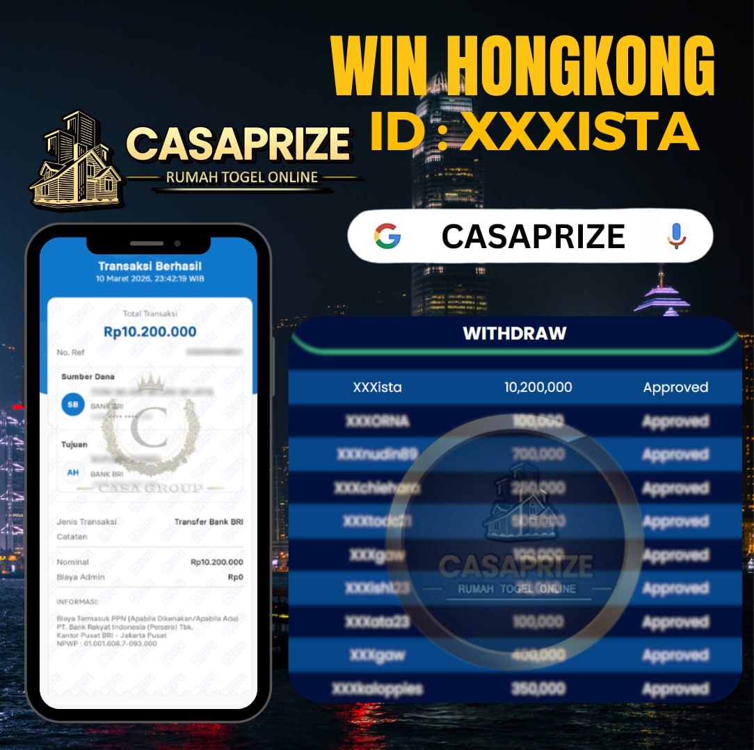 SELAMAT KEPADA MEMBER YANG JACKPOT PAUS DI PASARAN HONGKONG!!