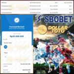 SBOBET SPORTBOOK BERIKAN CUAN !! SPEKTAKULER 20 JUTA! TEBARAN TIPIS, HASIL MANIS !!