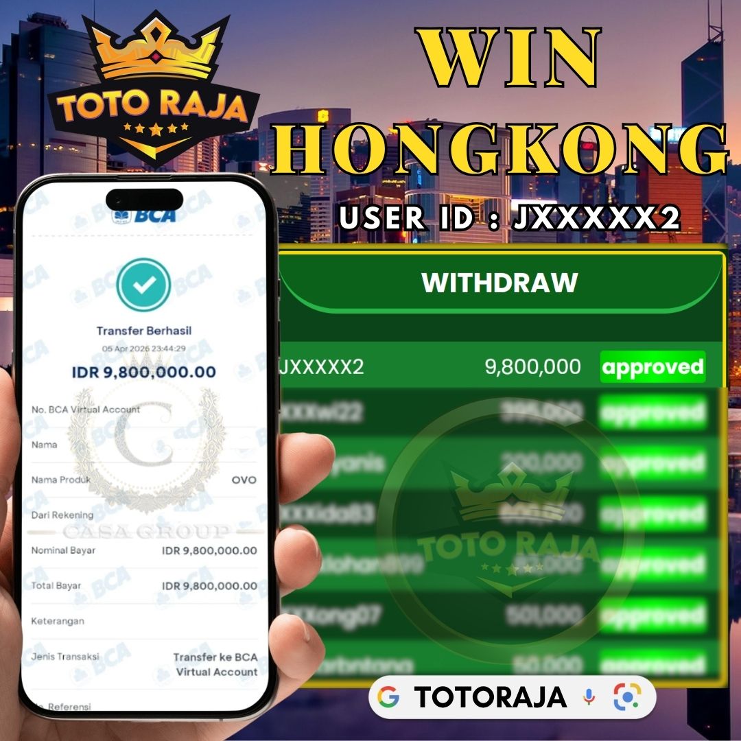 MELEDAK !! SELAMAT MEMBER TOTORAJA JACKPOT PAUS DI PASARAN HONGKONG