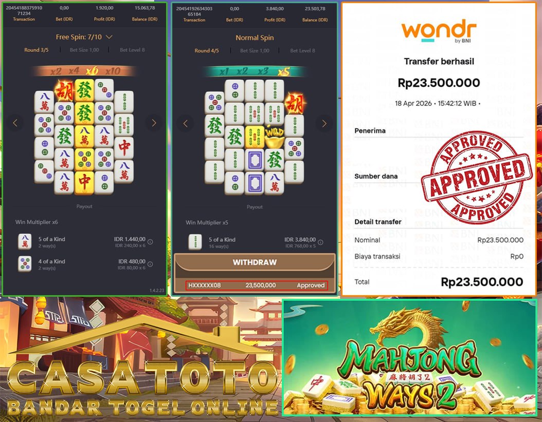  LANGGANAN WD DI CASATOTO, KEJUTAN FANTASTIS DARI SANG NAGA JACKPOT!!!