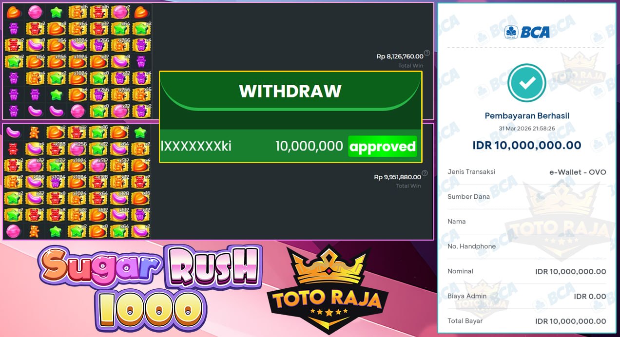 SUGAR RUSH 1000 MENGGILA JACKPOT FANTASTIS DI TOTORAJA YANG BIKIN DOMPET TEBAL!!