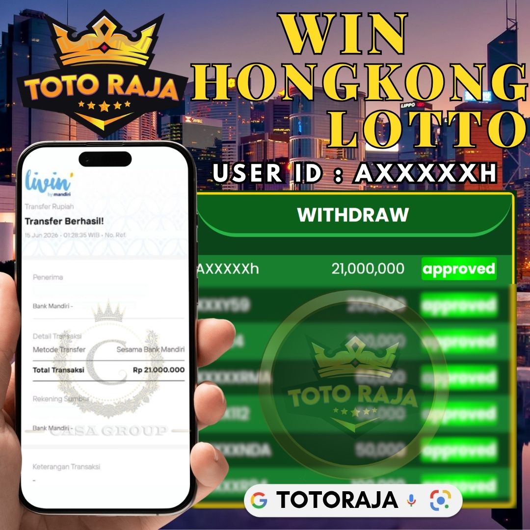 MELEDAK !! SELAMAT MEMBER TOTORAJA JACKPOT PAUS DI PASARAN HONGKONG LOTTO